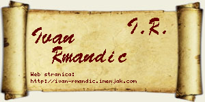 Ivan Rmandić vizit kartica